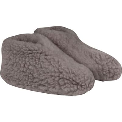 Texels Wol Sloffen Grijs - Lage schoenhoogte - Gemaakt van 100% zuiver Texels scheerwol - Texelse wollen sloffen - 36-38
