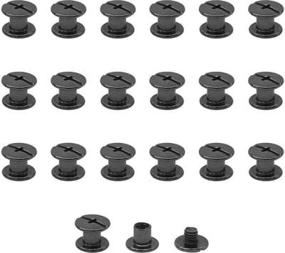 20 Sets Chicago Screw Piles - Rivet Binding Screws voor Tassen, Harnassen, Luggage en Meer