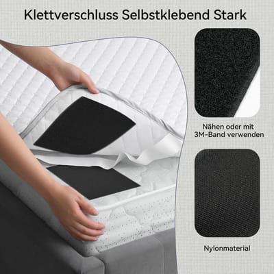 Klittenband om te Naaien met Schaar, Klittenbandsluiting voor Stof om op te Naaien, Breed Zwart Klittenband, Klittenbandsluiting voor Textiel, Kleding, Schoenen