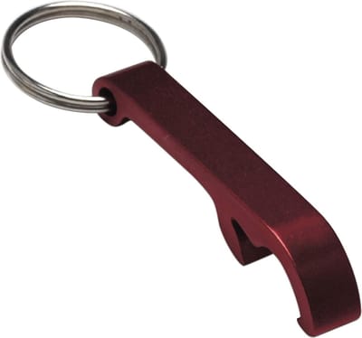 Flesopeners Sleutelhangers - Bar Accessoires - Feestjes en Evenementen - Inclusief Gravure - 50 Stuks - Rood