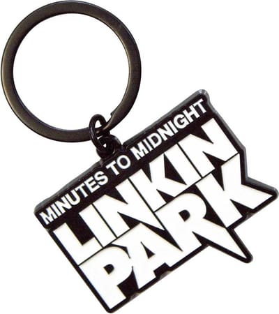 Linkin Park - Minutes To Midnight Sleutelhanger - Wit/Zwart
