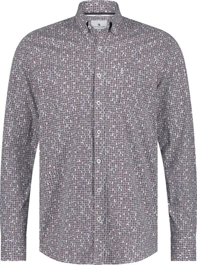 State Of Art Overhemd Print Multicolour - Maat M - Heren - Overhemden Casual