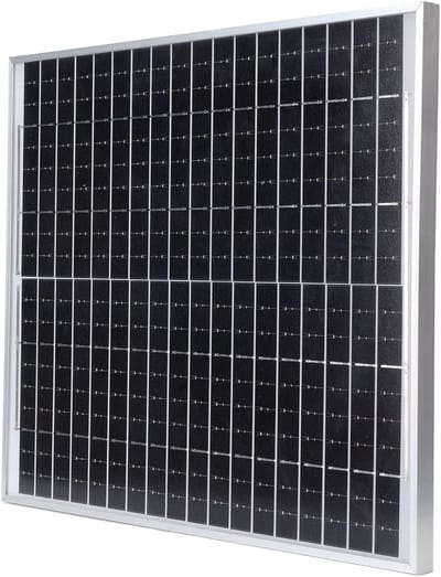 Zonnepaneel - Energieopwekker - Off-grid verlichting - Monokristallijn silicium - 46x40x4 cm - Zwart