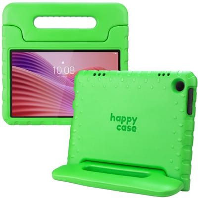 HappyCase Kinder Tablethoes Geschikt voor Lenovo Tab M10 Gen 4 (2025) | Kindvriendelijke Hoes | Beschemhoes | Kinderhoes | met Handvat en Standaard | Groen