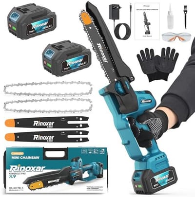 Mini Kettingzaag 8 inch - 1300W met Borstelloze Motor en Automatische Oliepomp voor Tuinwerk