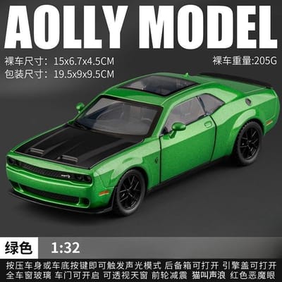 1:32 Hellcat Redeye Lichtmetalen Diecast Model Spier Sportwagens Verzameling van Hobby Decoraties