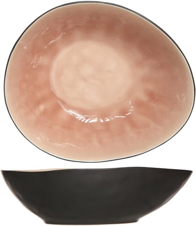 Cosy & Trendy Schalen Laguna Old Rose Roze - 4 Stuks 20 x 17 cm - Aardewerk - Vaatwasser-, Magnetron- & Ovenbestendig