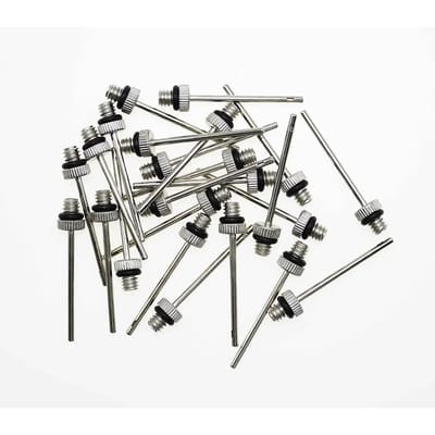Precision ballenpomp naald - 2 Mm Staal Zilver - 24 stuks