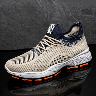 Heren sneakers Heren mesh ademende casual sportschoenen zomer lichtgewicht mode outdoor hardloopschoenen student wandelschoenen 39 gray