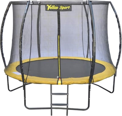 Sport trampoline - Tuin springkussen - Buitenplezier stimuleren - CE TÜV GS gecertificeerd - Ø 250 cm - Geel