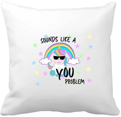 Akyol - unicorn cadeau - Kussen hoes - Unicorn - eenhoorn verjaardag - met opdruk - verjaardag cadeau - leuke grappige - unicorn speelgoed - cadeau voor hem en haar - met tekst - 40 bij 40 cm