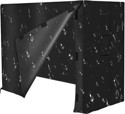Houtopslag Hoes - Brandhout Beschermhoes - Hout Droog Houden - Scheurbestendig Materiaal - 121 x 61 x 107 cm - Zwart
