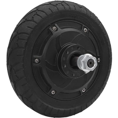 8 Inch Elektrische Scooter Naafmotor 36V 350W Borstelloze Naafmotor met Band 200mm Diameter 45mm Bandbreedte 70mm Opening black