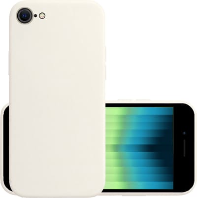 Hoesje - Geschikt voor Apple iPhone SE (2022) - Sterk & Shockproof - Hoes Cover - Siliconen Case - Wit