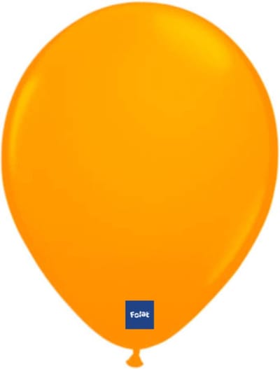 Folat - Ballonnen NEON oranje 8 stuks - WK voetbal 2026 - WK voetbal versiering - WK voetbal outfit - Nederland WK