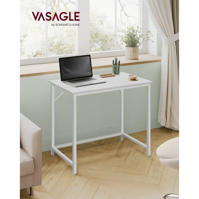VASAGLE Kleine computertafel Kantoortafel Studeerkamer Moderne stijl Metalen Ram-bureau