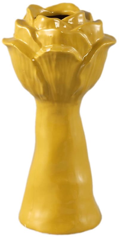 PTMD - Vaas Minerva - Geel - 13x13x25cm