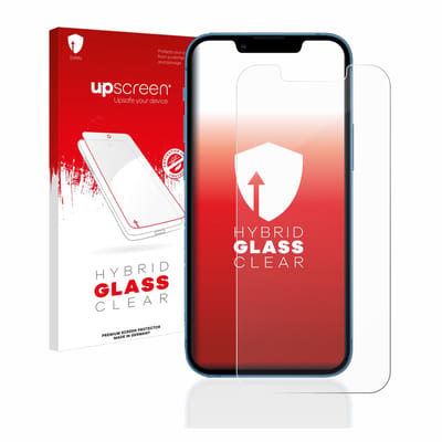 upscreen - Screenprotector voor Apple iPhone 13 mini - Folie Beschermfolie Beschermglas transparant