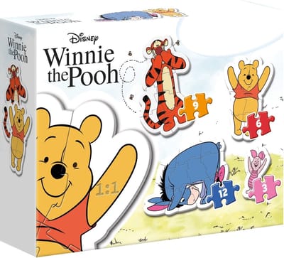 Clementoni - Puzzel - My First Puzzles Winnie de Poeh - 30 Stukjes (3, 6, 9, 12) - Voor Kinderen - Vanaf 2 Jaar