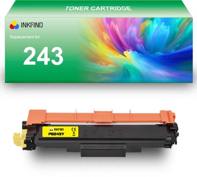 INKFIND TN243 Geel tonercartridge compatibel met Brother TN243 TN-243 Geel toner cartridge - 1-pack Geel
