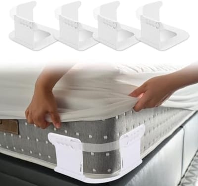 PromoHome 4-delige bedlakenhouders set - Antislip matrashouders voor strakke lakens