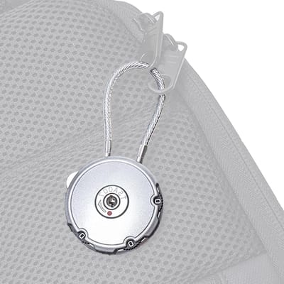 Bagageslot - Kofferslot Cijferslot - Reizen Beveiligen - Flexibele Staalkabel - 3 Cijfer Combinatie - Zilver