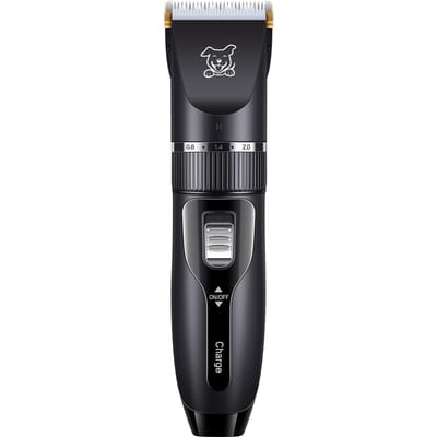 Professionele Honden- en Katten Tondeuse Oplaadbare Verzorgingsset en Poottrimmer Laag Geluidsniveau zwart