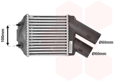 Van Wezel - INTERCOOLER VOOR RENAULT MEGANE 1995-1999 7700838130