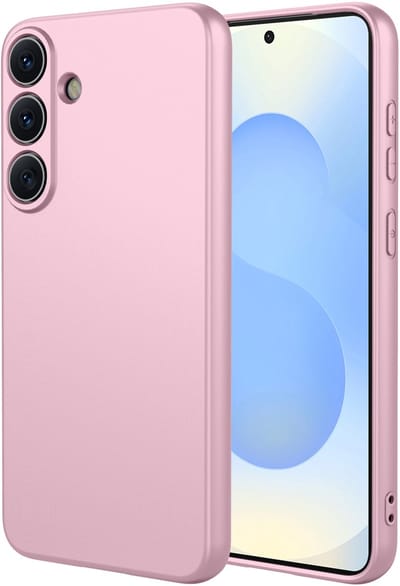MobyDefend Hoesje - Geschikt voor Samsung Galaxy S26 Plus (S26+) - Matte Siliconen Backcover - Licht Roze