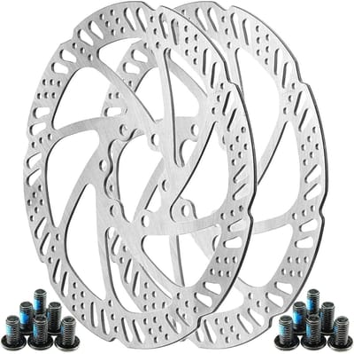 Dailygoods- Fietsremschijven 160 mm - 2 Stuks - Schijfremmen - Centerlock Gereedschap - Roestvrij Staal - Eenvoudig te Monteren - Remschijven