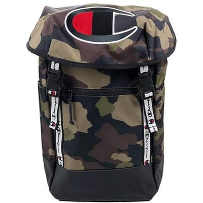 Champion Sac à Dos en Toile Grande Capacité Sacs à Dos Homme Camouflage Vert CH1044-310 Green Camouflage gray