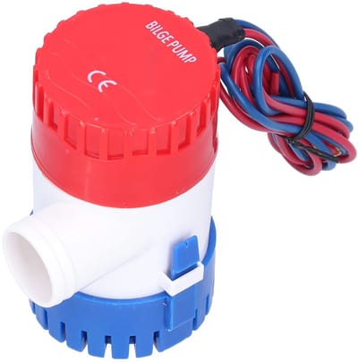 Dailygoody - 12V 350 500 750 1100GPH Lenspomp - Geluidsarme Dompelpomp - Compact en Efficiënt - Waterafvoer - Geschikt voor Schepen en Landbouw - 1100