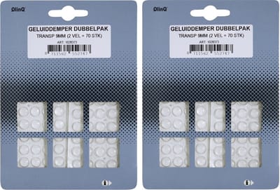 Geluidsdempers - 140x - zelfklevend - transparant - 8 mm - stootdopjes voor kastjes / lades