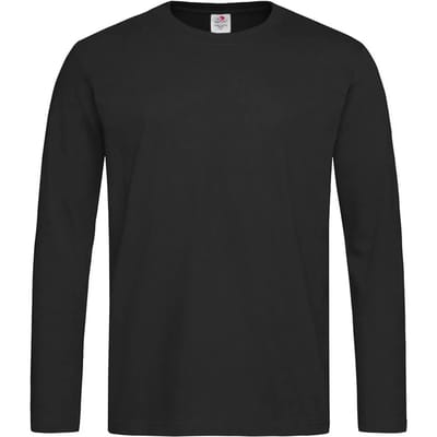 Stedman Comfort-T 185 Long Sleeve S290 - BLACK OPAL - XXL