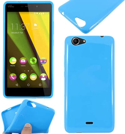 ebestStar - Hoes geschikt voor Wiko Pulp Fab 4G, Beschermhoes Siliconen Schokbestendig, Dun en Flexibel, Blauw