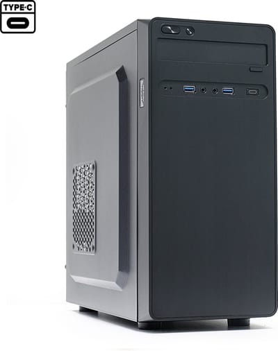 Micro-ATX Mini-Tower Behuizing Zonder Voeding - 1x USB-C - 2x USB3.0