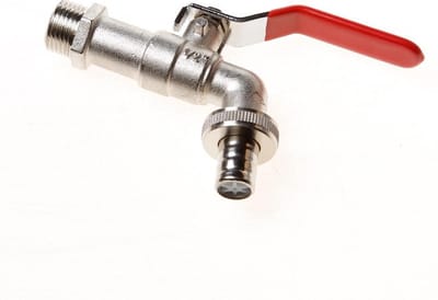 Kogelkraan met slangwartel 1/2"
