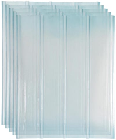 Golfplaten Transparant - Dakplaten Profielplaten - Overkapping Bouwen - Hoge Lichtdoorlatendheid - 90 x 120 cm - Transparant