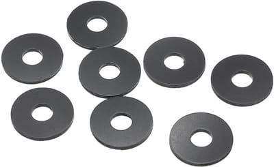 Nylon Flat Disc Sealing Ringen 8 Stuks voor Faucet, Slang en Bevestiging - 6mm Binnen, 17mm Buiten, 1.5mm Dikte