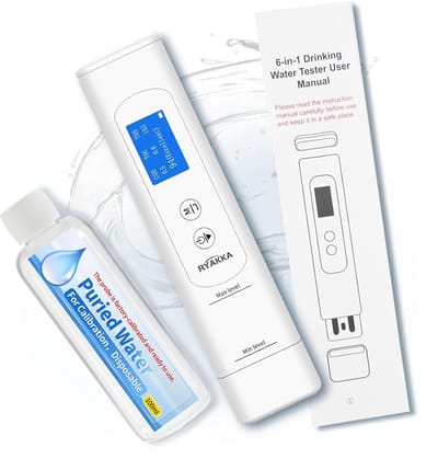 Drinkwatertester 6-in-1 - Waterkwaliteit meter - Veilig Drinken - Intelligente Beoordeling - TOC COD TDS EC