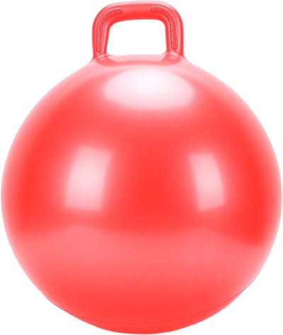 Stuiterbal met Pomp - Springbal Bal - Binnen Buiten Spelen - Verdikt PVC Materiaal - Grote Maat - Rood