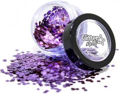 PaintGlow Biodegradable Chunky Glitters - Face jewels - Glitters gezicht - Festival make up - Biologisch afbreekbaar - Parma Violet