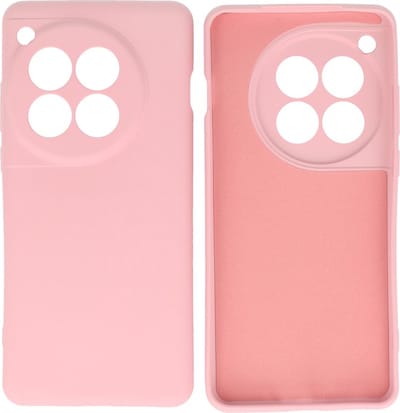 Hoesje Geschikt voor OnePlus 12 - Fashion Telefoonhoesje Backcover - Siliconen Hoesje - Roze