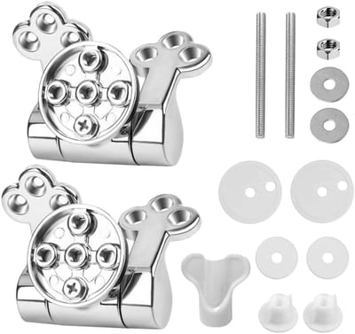 Dailygoods- Scharnier Zacht Sluitend - Scharnier voor Toiletdeksel - Scharnier voor Wasmachinedeksel - Zinklegering - Sterke Vervormingsbestendigheid - Antibotsing Demping