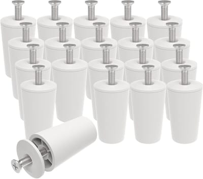 Rolluik Stoppers - Bufferstoppers - Schade voorkomen - Verbeterde uitvoering - 40 mm schroef - Wit