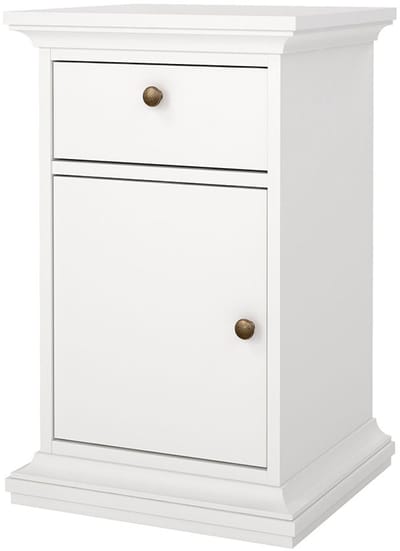 Venedig nachtkastje 1 deur 1 lade wit.