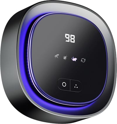 Muisverjager, ultrasone muizenverjager met 4 standen, 360° dekking, rattenverjager, elektronisch muggen- en kakkerlakkenverjager voor binnen, geschikt voor muizen, insecten, knaagdieren en vliegen.