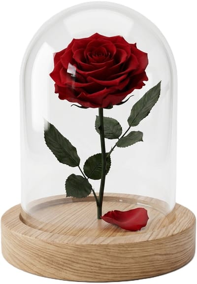 Alessandro Stolp - Eleganza - glas/hout - 10 x 15 cm - op houten plateau