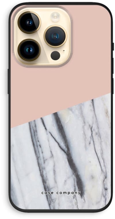 Case Company® - Hoesje geschikt voor iPhone 14 Pro hoesje - A touch of peach - Biologisch Afbreekbaar Telefoonhoesje - Bescherming alle Kanten en Schermrand