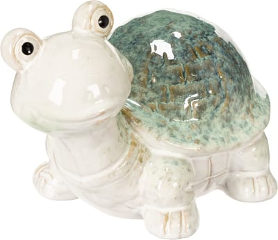 Keramische schildpadfiguur als blikvanger in de woonkamer, decoratief